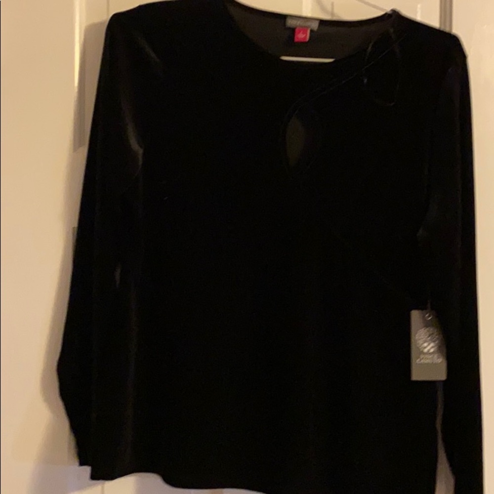 Velvet top by Vince Camuto . L. NWT